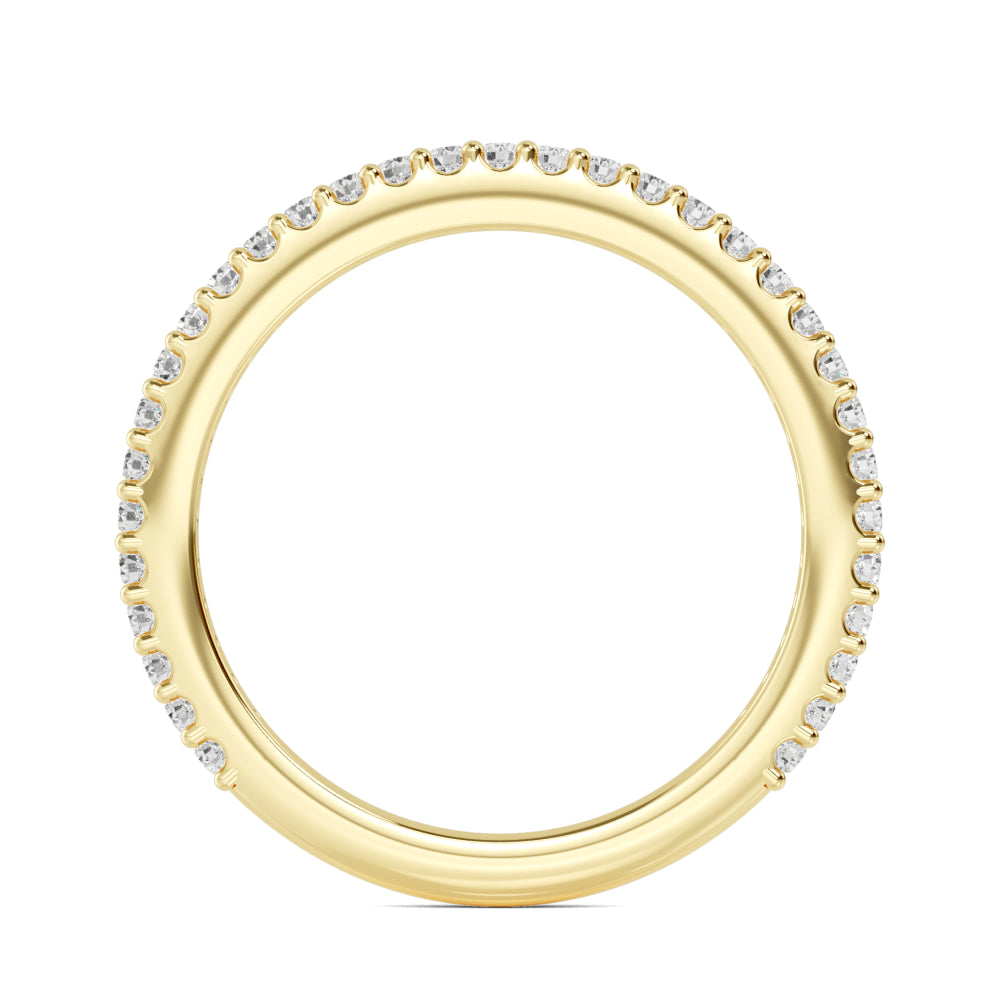 Yellow Gold / Nayeli Prong Wedding Band