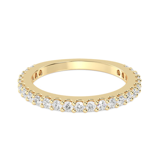 Yellow Gold / Elodie Prong Wedding Band