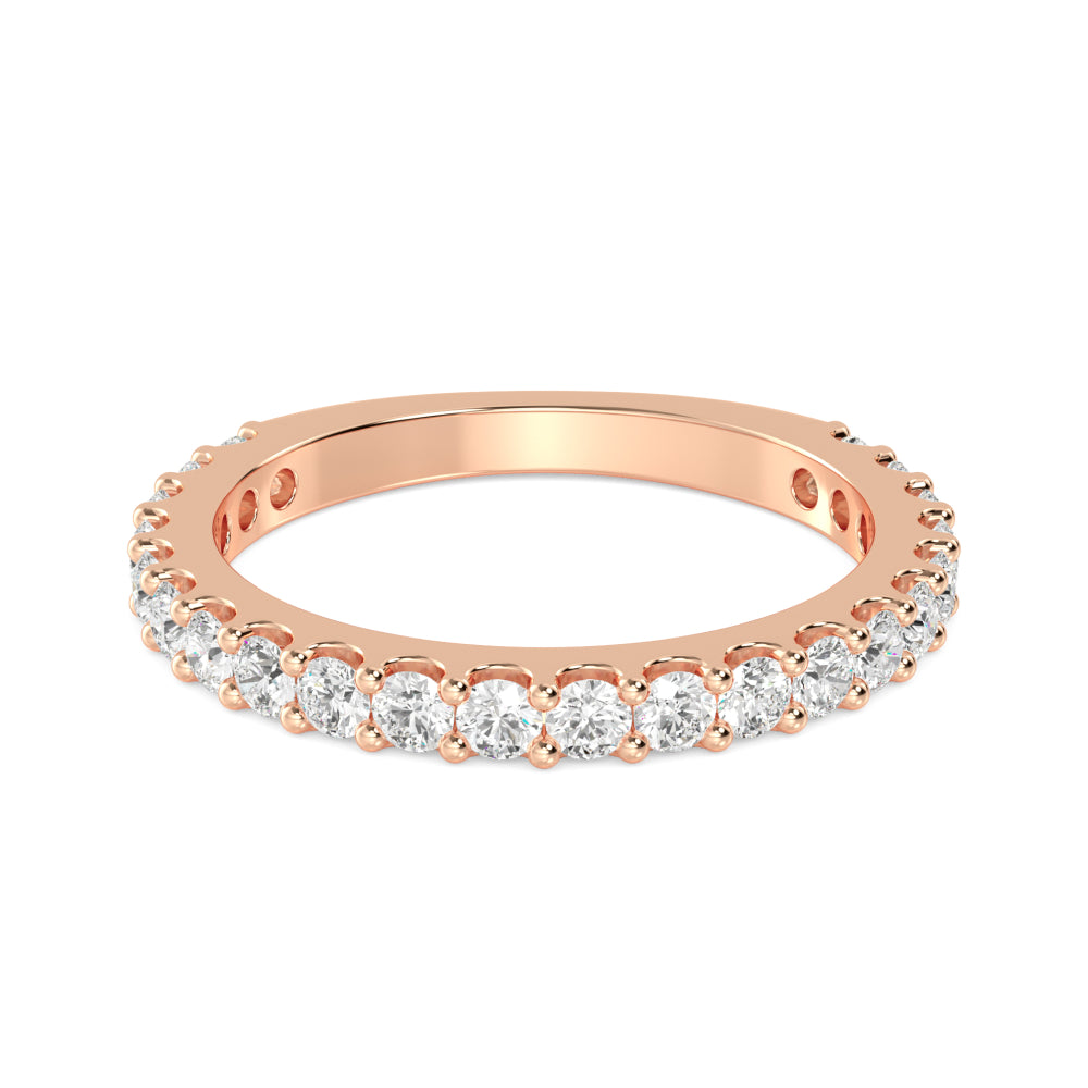 Rose Gold / Willa Prong Wedding Band