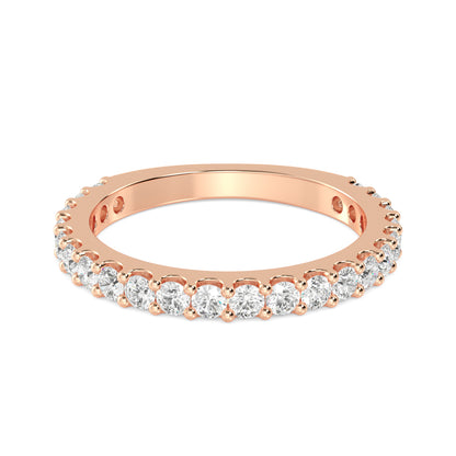 Rose Gold / Willa Prong Wedding Band
