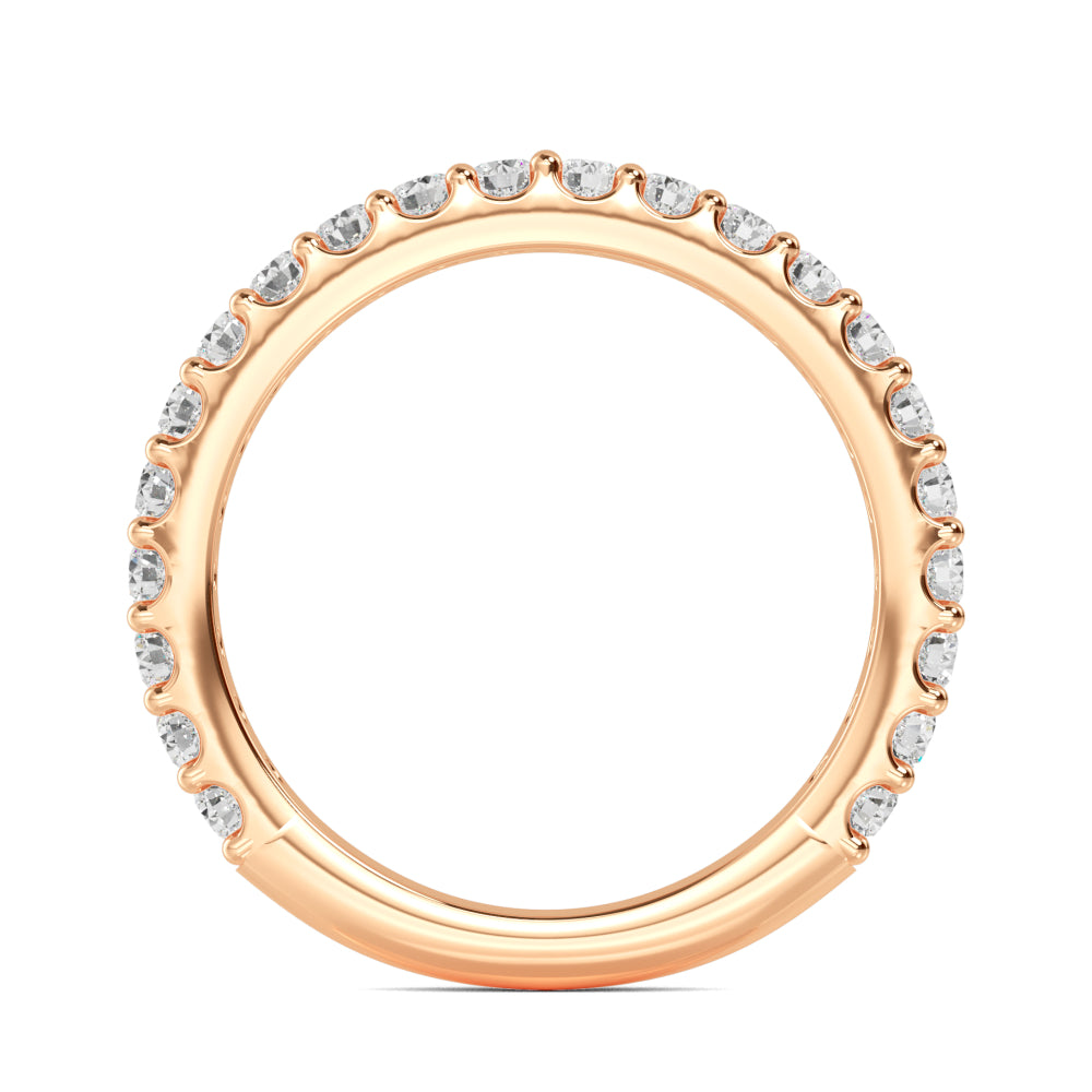 Rose Gold / Willa Prong Wedding Band