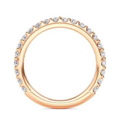 Rose Gold / Willa Prong Wedding Band