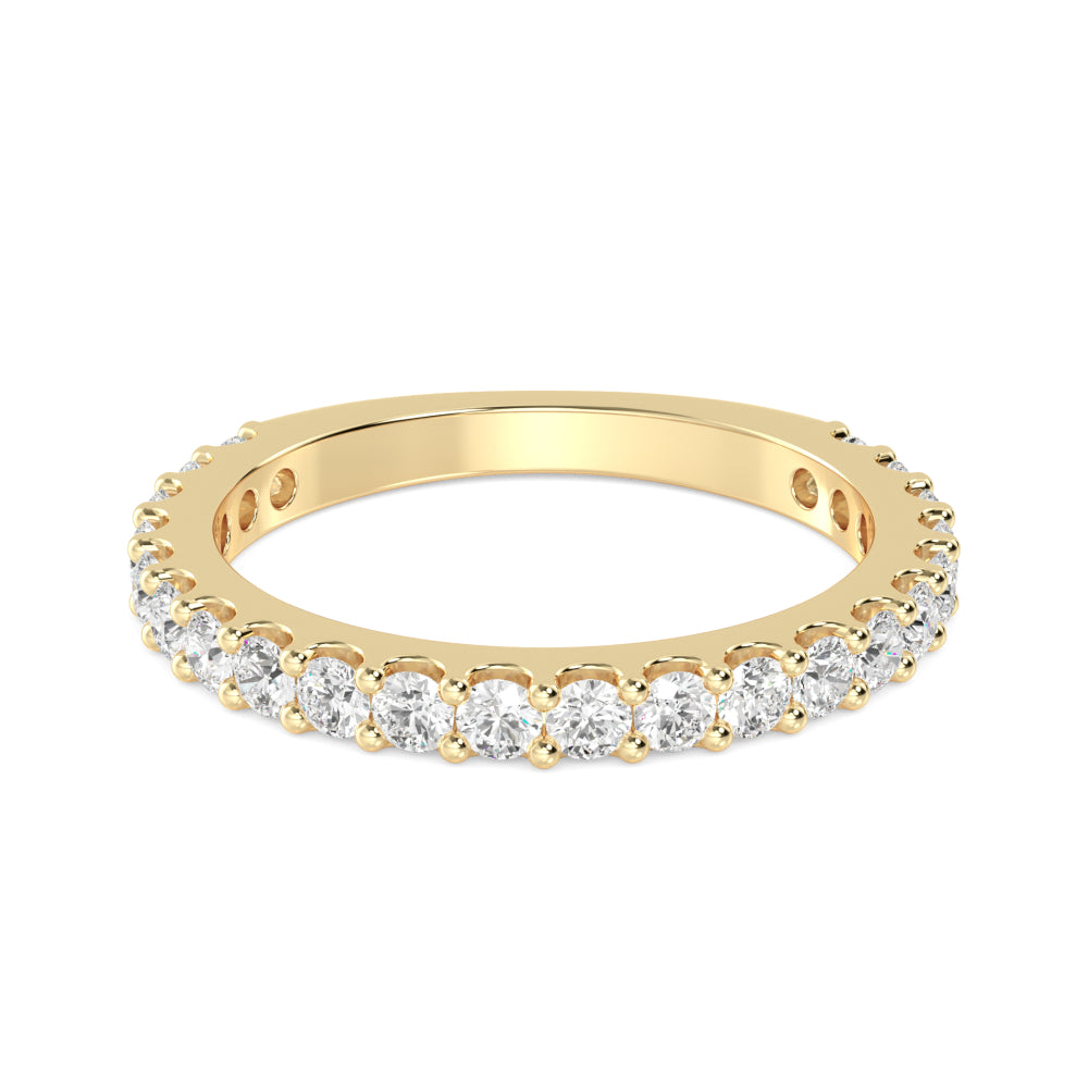 Yellow Gold / Willa Prong Wedding Band