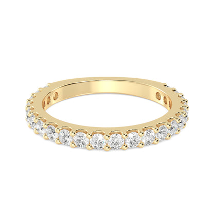 Yellow Gold / Willa Prong Wedding Band