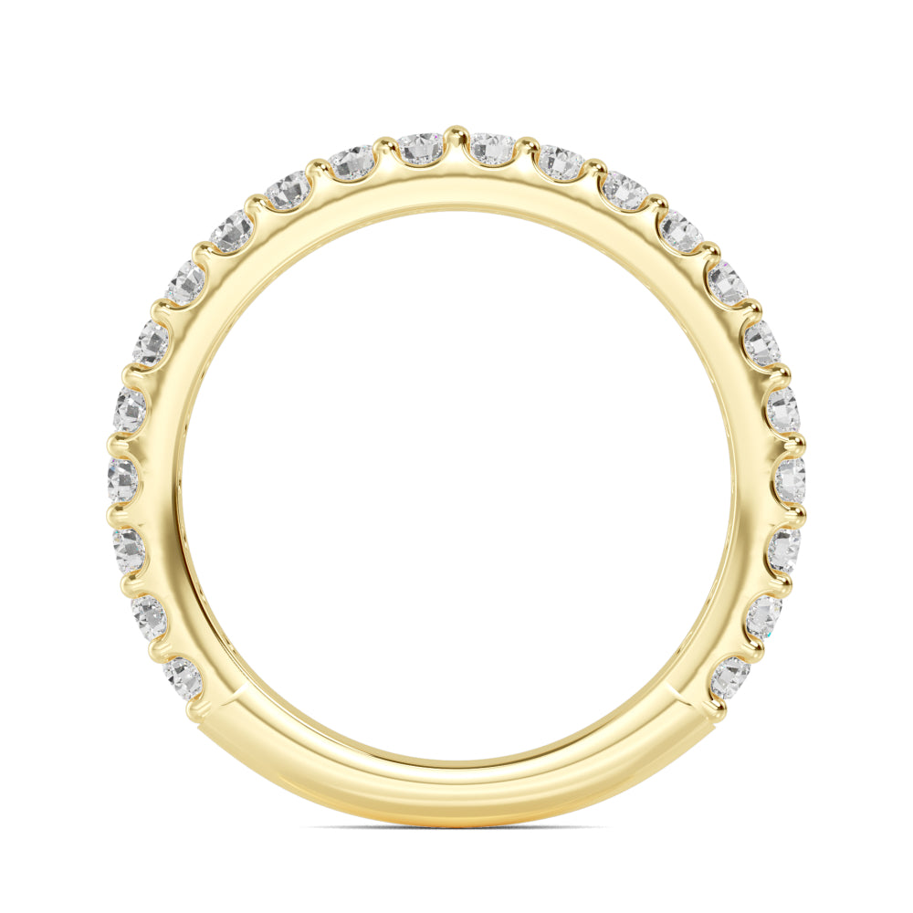 Yellow Gold / Willa Prong Wedding Band