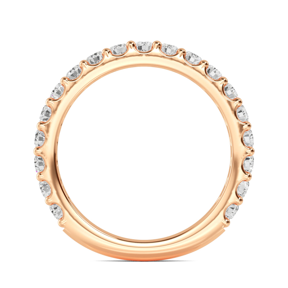 Rose Gold / Dilnaz Prong Wedding Band