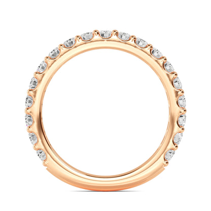 Rose Gold / Dilnaz Prong Wedding Band