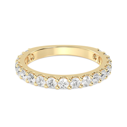 Yellow Gold / Maira Prong Wedding Band