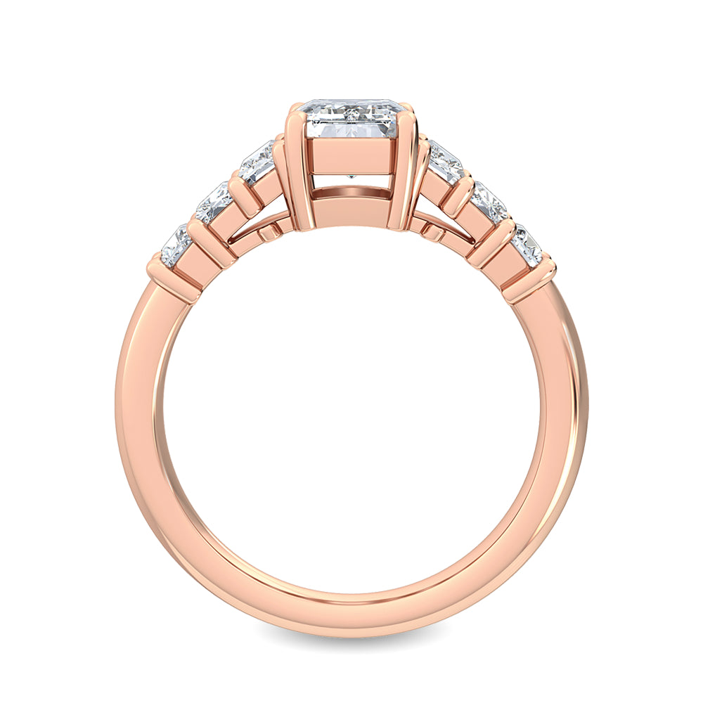 Rose Gold / Giulia Seven Stone Wedding Band
