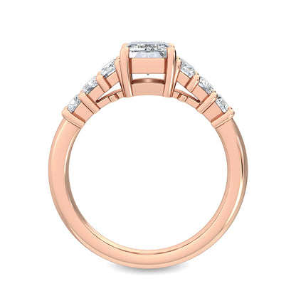 Rose Gold / Giulia Seven Stone Wedding Band