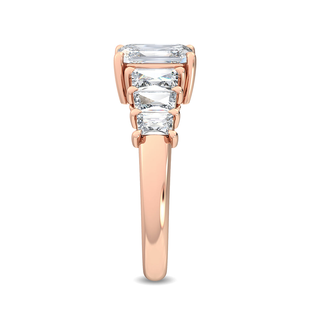Rose Gold / Giulia Seven Stone Wedding Band