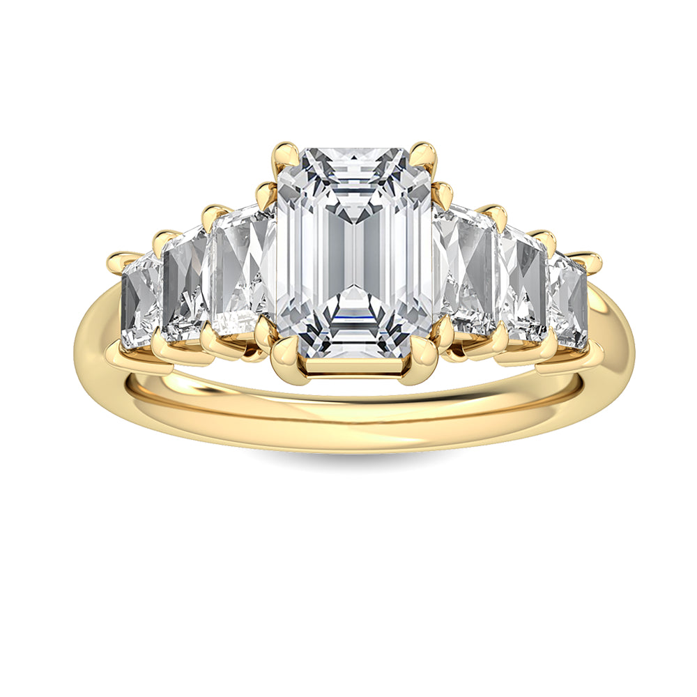 Yellow Gold / Giulia Seven Stone Wedding Band