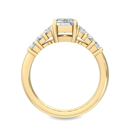 Yellow Gold / Giulia Seven Stone Wedding Band