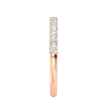 Rose Gold / Yusra Prong Wedding Band