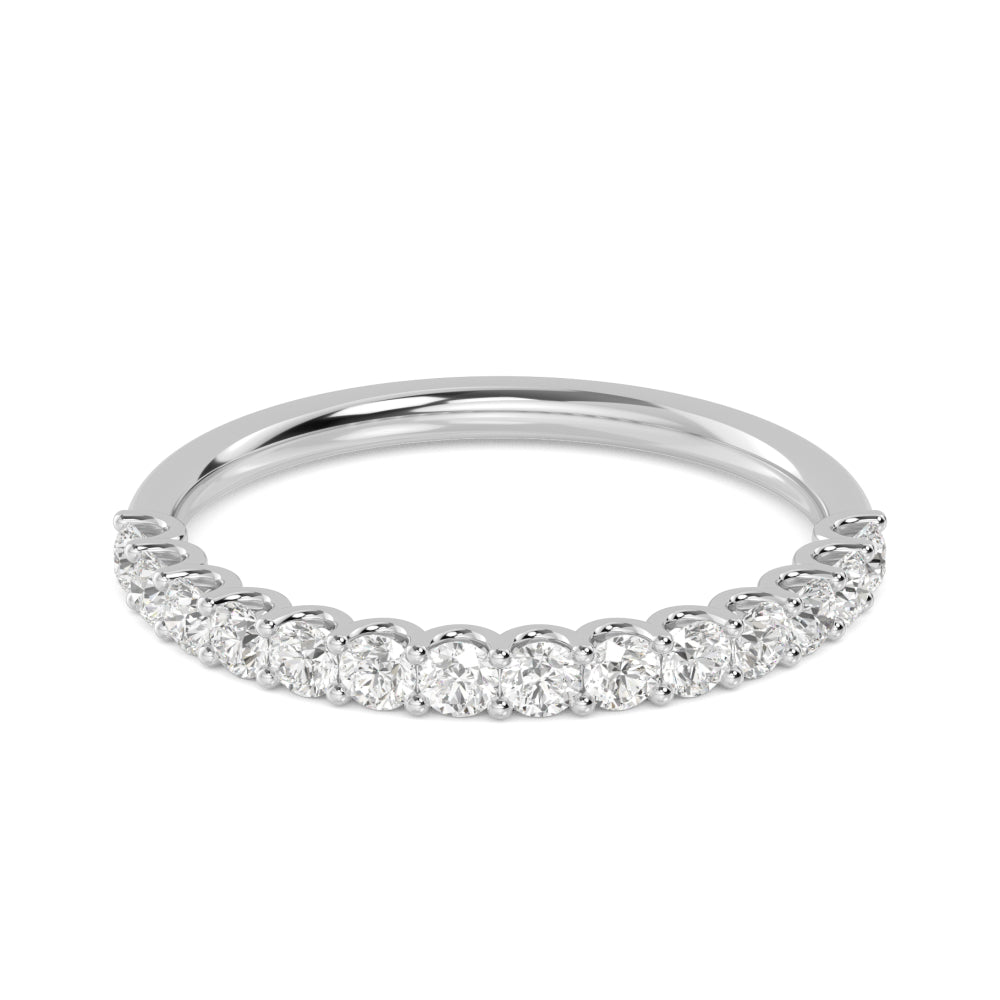 White Gold / Yusra Prong Wedding Band