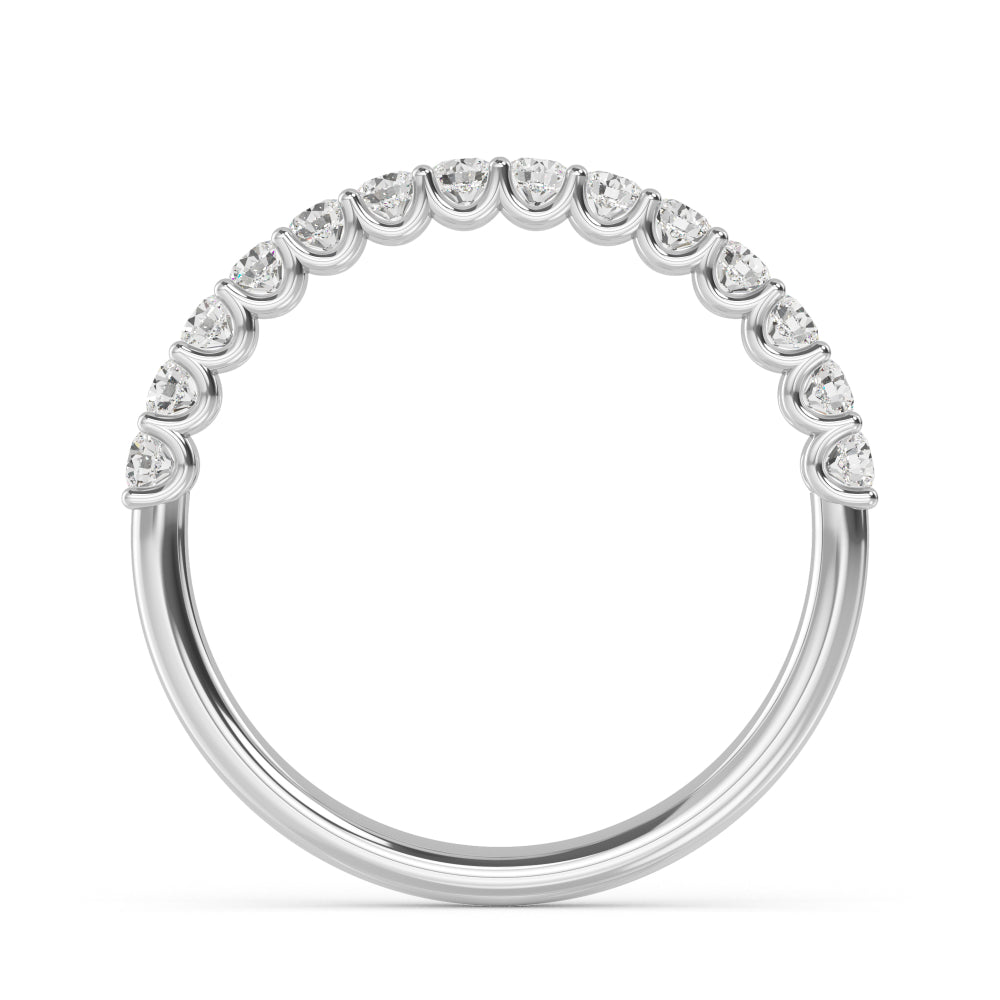White Gold / Yusra Prong Wedding Band