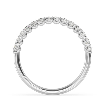 White Gold / Yusra Prong Wedding Band