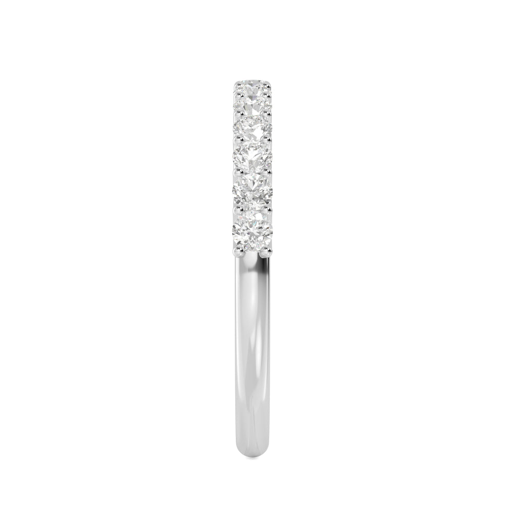 White Gold / Yusra Prong Wedding Band