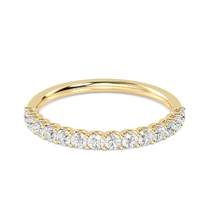 Yellow Gold / Yusra Prong Wedding Band
