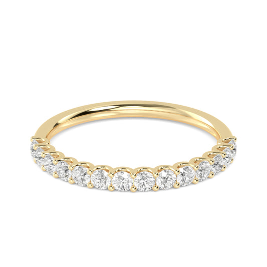 Yellow Gold / Yusra Prong Wedding Band