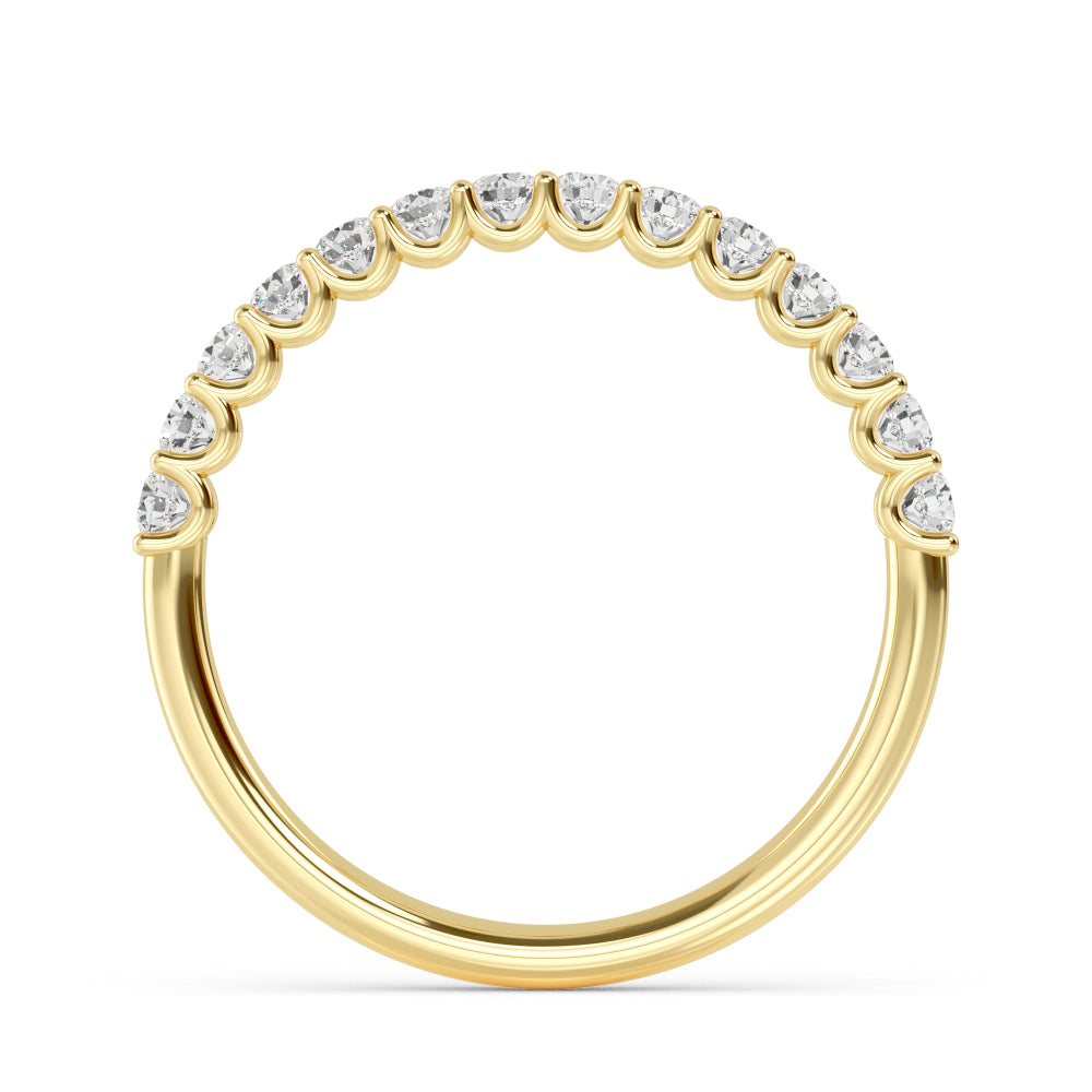Yellow Gold / Yusra Prong Wedding Band