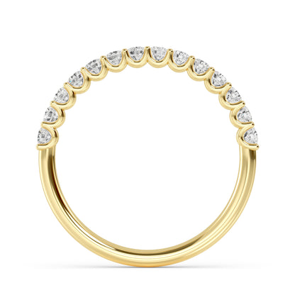 Yellow Gold / Yusra Prong Wedding Band