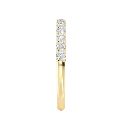 Yellow Gold / Yusra Prong Wedding Band