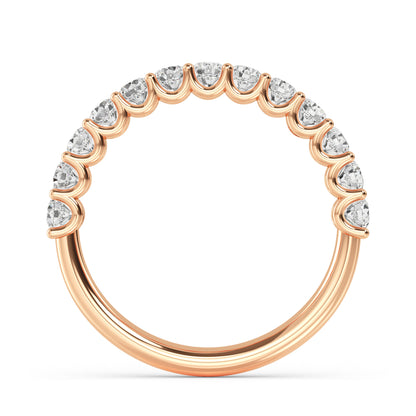 Rose Gold / Anika Prong Wedding Band