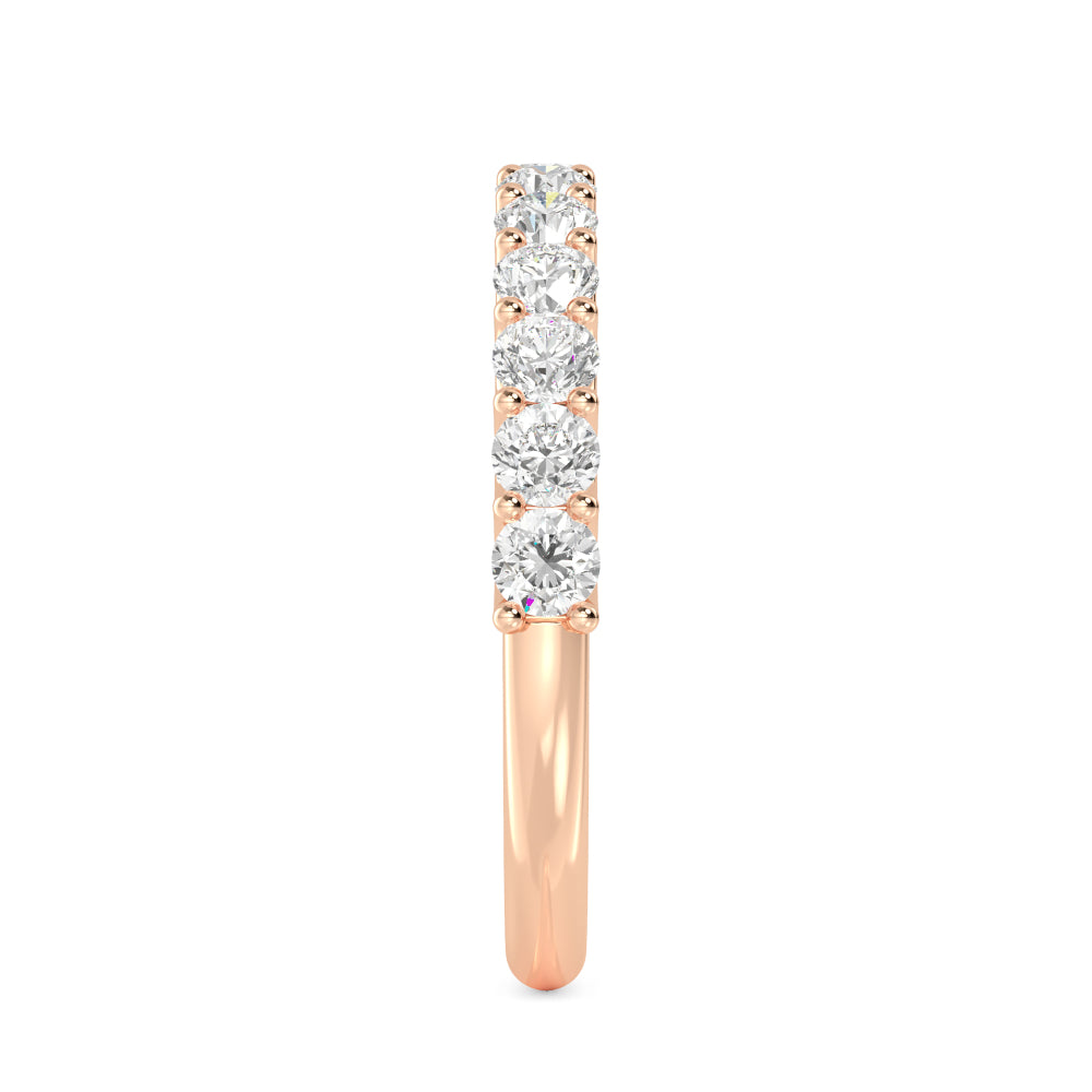 Rose Gold / Anika Prong Wedding Band