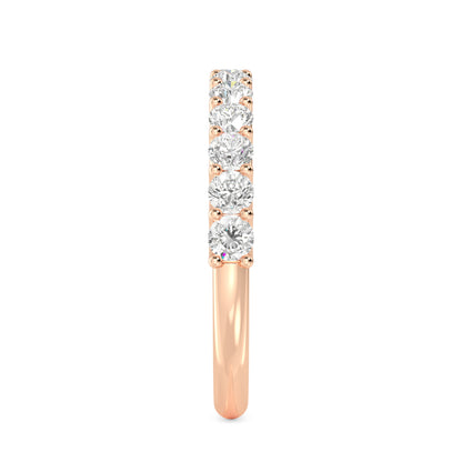 Rose Gold / Anika Prong Wedding Band