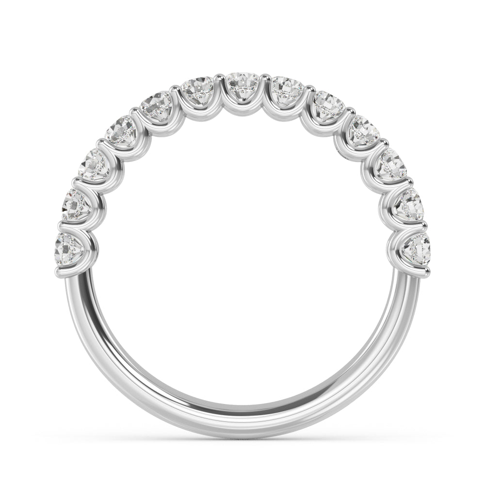 White Gold / Anika Prong Wedding Band