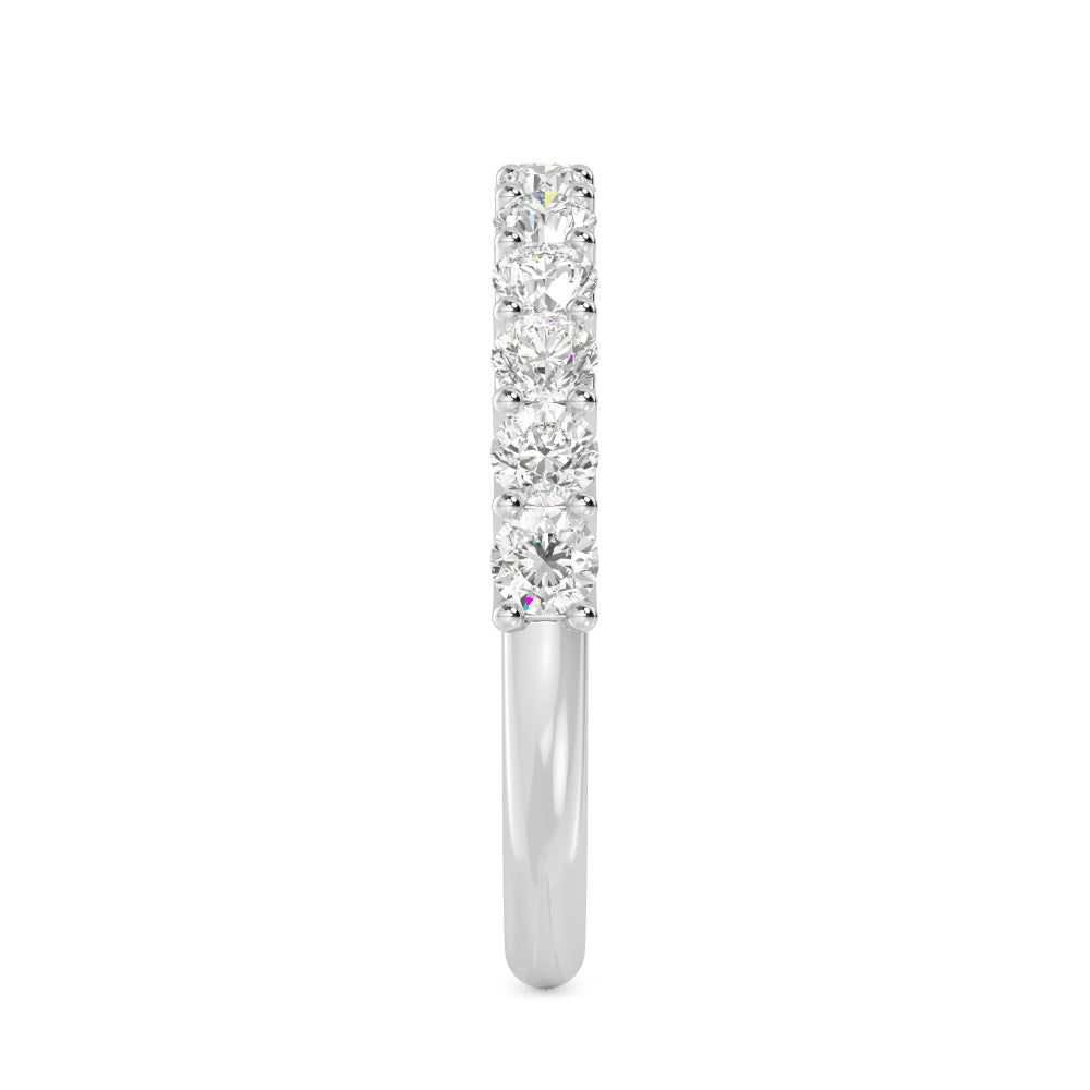 White Gold / Anika Prong Wedding Band