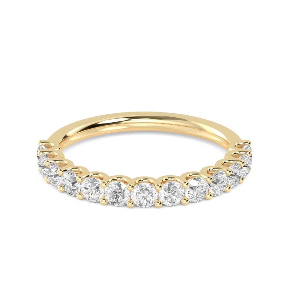 Yellow Gold / Anika Prong Wedding Band