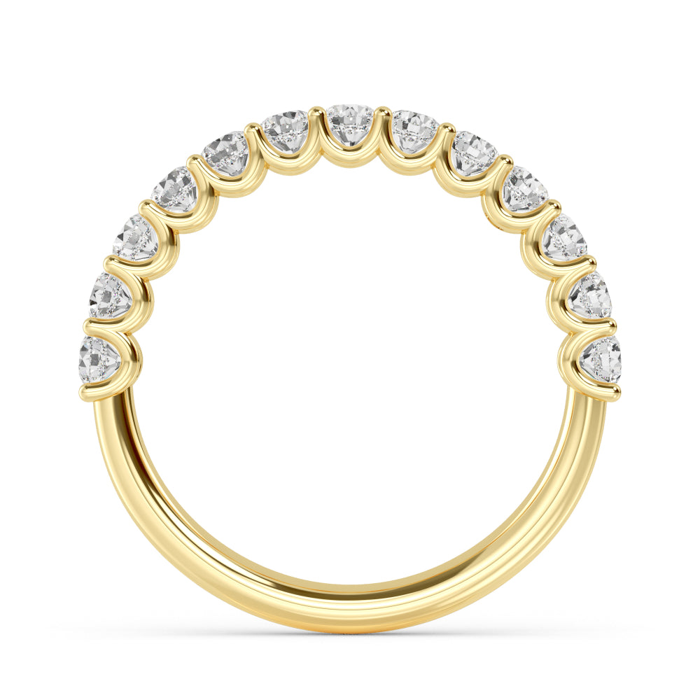 Yellow Gold / Anika Prong Wedding Band