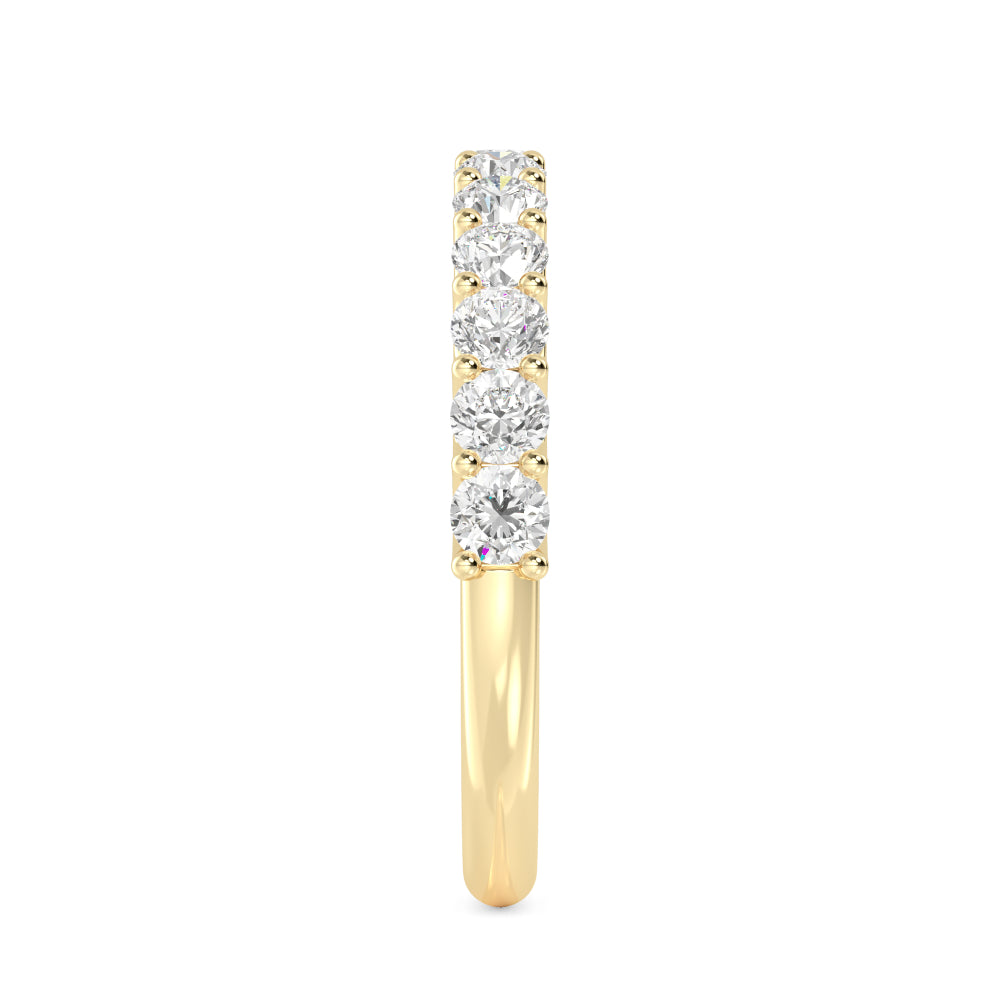Yellow Gold / Anika Prong Wedding Band
