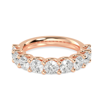 Rose Gold / Amal Prong Wedding Band