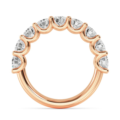 Rose Gold / Amal Prong Wedding Band