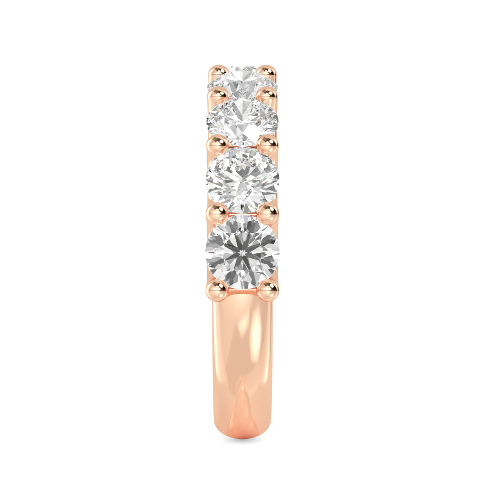 Rose Gold / Amal Prong Wedding Band