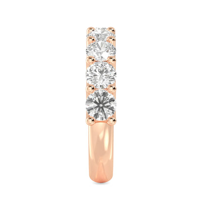 Rose Gold / Amal Prong Wedding Band