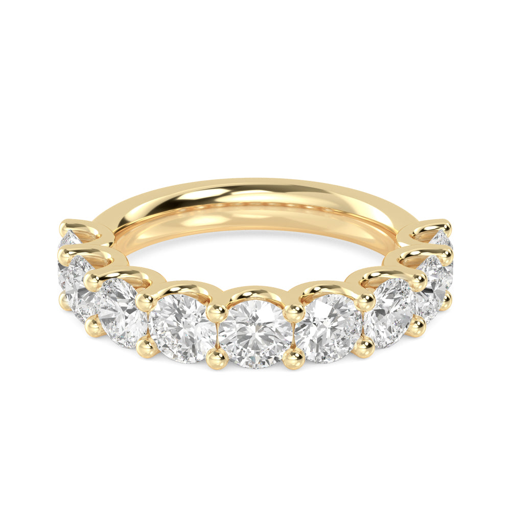 Yellow Gold / Amal Prong Wedding Band