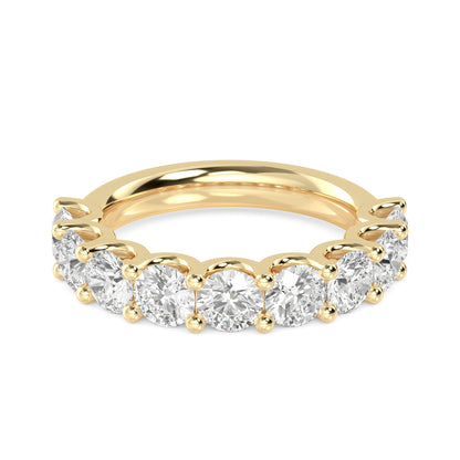 Yellow Gold / Amal Prong Wedding Band