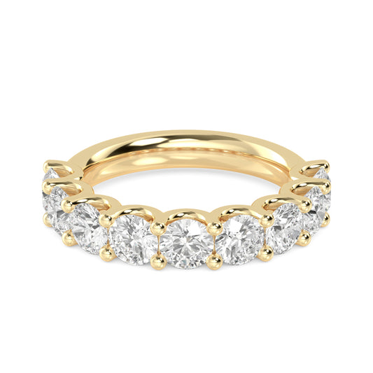 Yellow Gold / Amal Prong Wedding Band