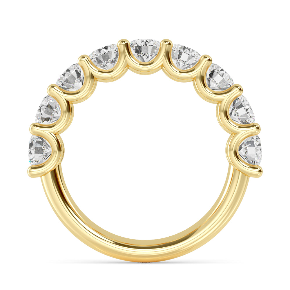 Yellow Gold / Amal Prong Wedding Band