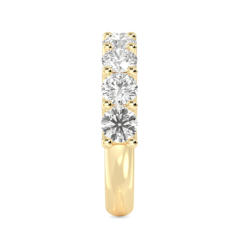 Yellow Gold / Amal Prong Wedding Band