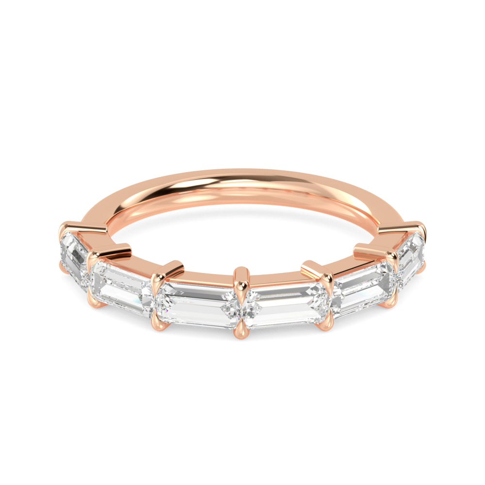 Rose Gold / Carina Diamond Wedding Band
