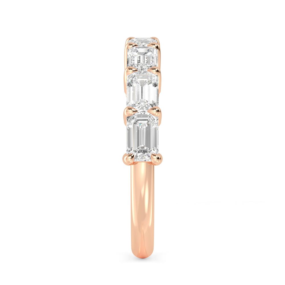 Rose Gold / Seraphina Diamond Wedding Band
