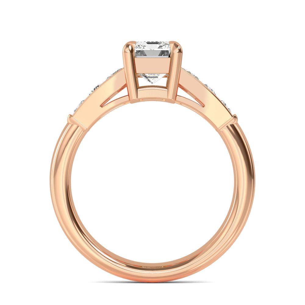 Rose Gold / Zuri Seven Stone Wedding Band