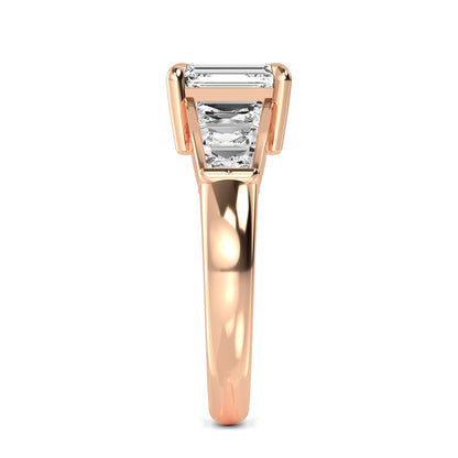 Rose Gold / Zuri Seven Stone Wedding Band