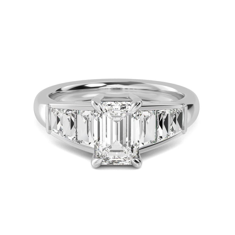 White Gold / Zuri Seven Stone Wedding Band