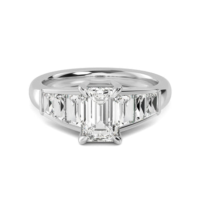 White Gold / Zuri Seven Stone Wedding Band